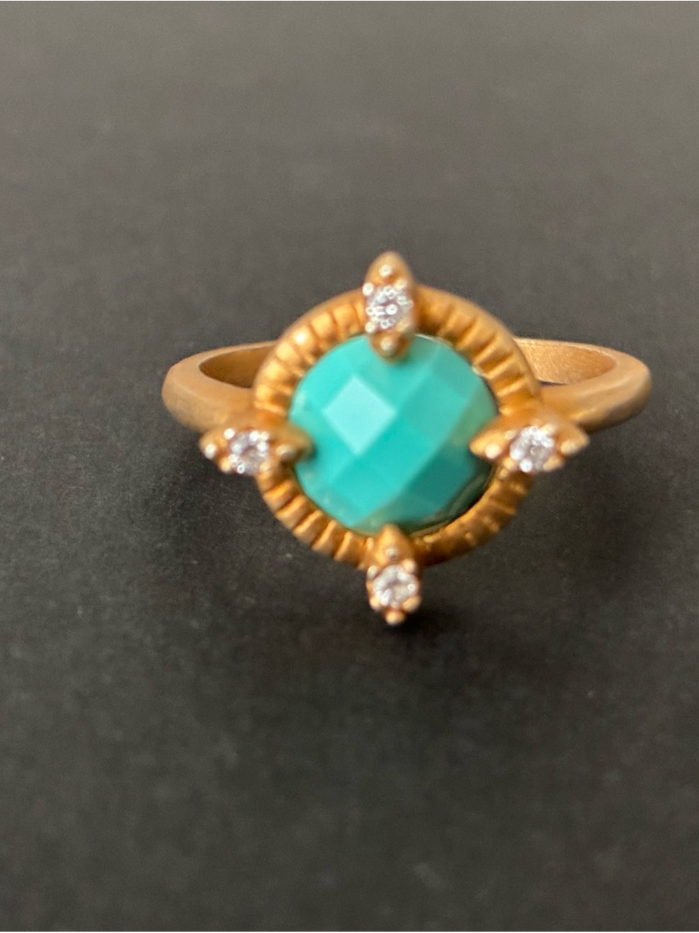 Sterling Silver- Turquoise Ring Sz 7 Freida Rothman